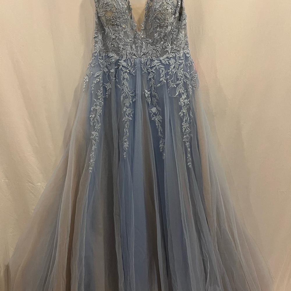 Coya Collection Light Blue Lace Dress